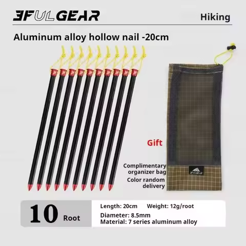 3F UL GEAR Hiking Tent Pegs Carbon Fibre Outdoor Camping Tent Peg Alloy Ground Nails Awning Canopy T
