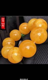 簡邦琥珀蜜蠟手串男士單圈手鍊手串雞油黃老蜜圓珠簡邦琥珀蜜蠟手串男士單圈手鍊手串雞油黃老蜜圓珠佛珠20-22-25mm