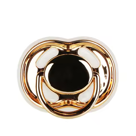 MIYOCAR BPA free CPSIA/CPSC PASS gold sliver pacifier with box set ideal gift for baby unique in the