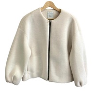 Ebure Blouson Jacket ivory Size 3 Women Long sleeves Direct from Japan Secondhand