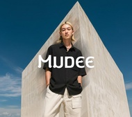 MUDEE เสื้อเชิ๊ต ผ้าลินิน สีดำ Linen Shirt