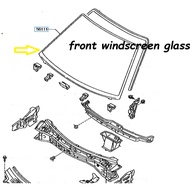 TOYOTA CORONA-ST171 FRONT WINDSCREEN GLASS (clear stock only for walk in)