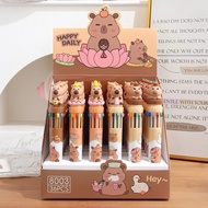 Capybara 3D 10 Color Children's Pen Cute Adorable Character Shallow Gel Pen