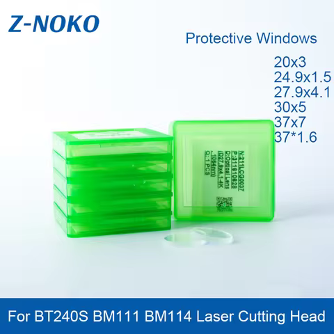 Z-NOKO Laser Raytools Original Laser Lens 27.9*4.1/24.9*1.5 211LCG0037/211LCG0020 for BT240S BM111 B