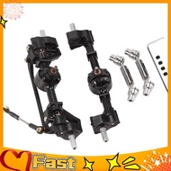 MYA2Pcs Front and Rear Portal Axle with Metal Drive Shaft for  C14 C24 C24-1 C34 C44 B14 B24 1/16 RC