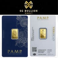 PAMP Suisse 2.5g Gold Bar 999.9 Lady Fortuna Sealed | Gold Bullion | 2.5 Gram Gold Bar SG