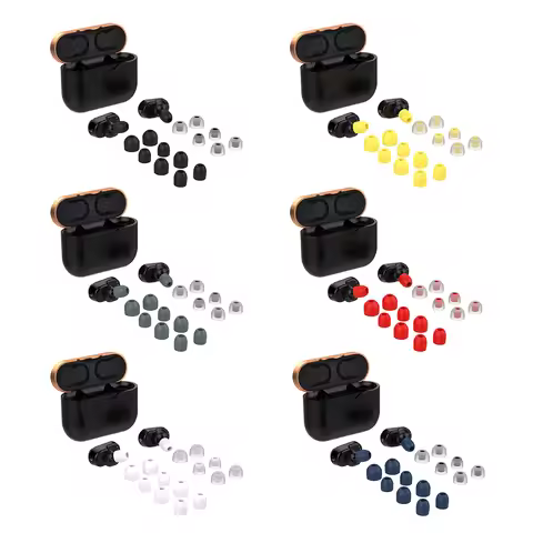 Waterproof Earplug Ear Tips Pads Set Silicone In-Ear Earbuds Covers Cap for Sony