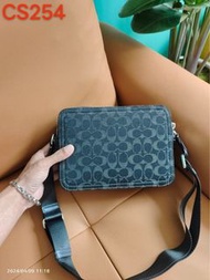 Coach charter denim crossbody slingbag