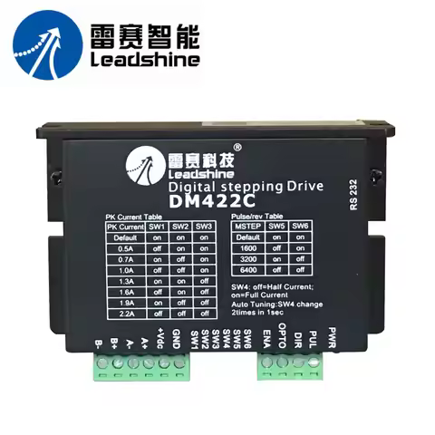LeadShine DM422C, 2 Phase Stepper Motor Driver, Up to 40VDC / 2.2A / 512 microstep for laser cut mac