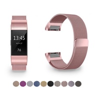 Metal Stainless Strap For Fitbit Charge 2 Band Milanese Loop Magnetic Fitbit charge 2 Strap Smart br