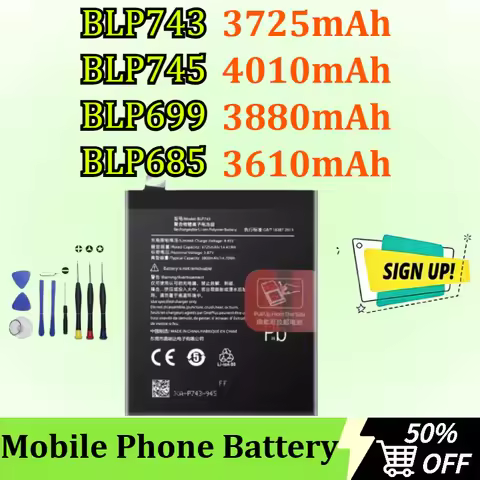 Replacement Battery BLP743/745 BLP699/685 for Oneplus 7T/7T Pro/7 Pro/7 Plus/6T/7 Mobile Phone Batte