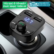 Tẩu Sạc Ô Tô Bluetooth Thông Minh Tẩu Sạc Bluetooth Thiết Kế Mới Phát Nhạc &Sạc Cực Tiện Bộ Phát Nhạ