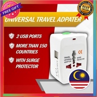 Free Gift Big Store Universal Travel Adapter with 2 USB Multifunction Travel Plug Adapter Converter Charger