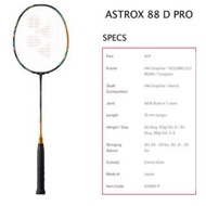 ขายดี Egxtrb - ♝YONEX ASTROX 88 S /D PRO 4U คาร์บอนเต็มรูปแบบไม้แบดมินตันเดี่ยวผลิตภัณฑ์ดั้งเดิม Com