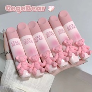 GEGE BEAR Pink BEAR Matte Velvet Lipstick Soft, Long Lasting Natural Color Moisturizing Waterproof L