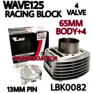 WAVE125 RACING BLOCK 4VALVE 65MM LEO BLOCK W125 4 V