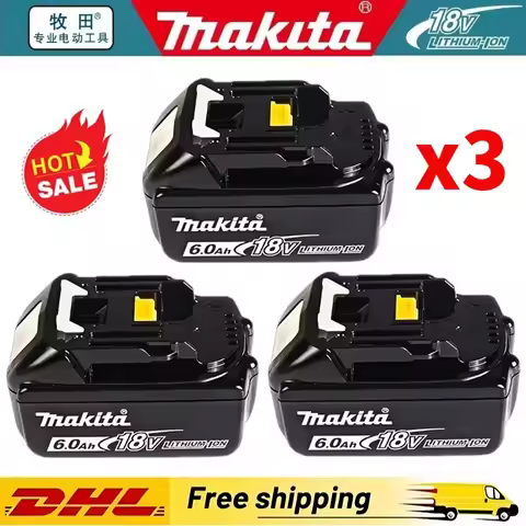 Upgraded Makita BL1860 Rechargeable Battery 18V 6Ah for Makita 18V Battery BL1840 BL1850 BL1830, BL1