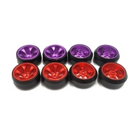 youn 4pcs Alloy Wheel for Rim 5 Spoke Drift Tire for RC 1 28 Wltoys K969 K989 P929 Kyosho Mini-Z Min