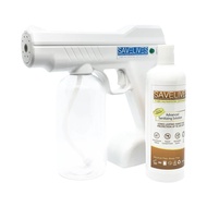 Stock In Malaysia SAVELIVES NANO SANITIZER GUN + 500ML ADVANCED SANITIZING SOLUTION