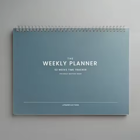 Weekly Planner 52 Weeks Time Tracker For What Matters Most To-do List Weekly Planer Task List Weekly