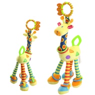 Baby Plush Toy Baby Giraffe Bed Bell Bed Hanging Car Hanging Strap Rattle BB Device Teether 4 Months
