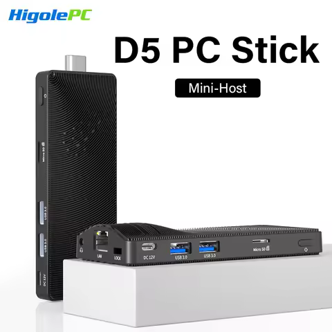 Higole D5 PC Stick Fanless Mini PC Intel Pentium N4200 Windows 10 WiFi5 4GB 64GB Laptop Desktop PC 4