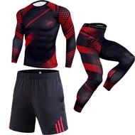 Men MMA Compression set MMA Clothing Rashguard T-shirt Sports Tights T-shirts Work out leggings Bodybulding Punisher Running Set