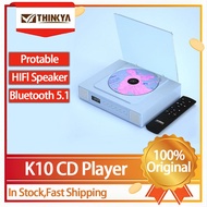 THINKYA K10 CD Player Protable HiFi CD Player with Speakers Bluetooth 5.1 Album Player Supports Remo