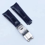 Suitable for Rolex Daytona Black Green Blue Water Ghost Yacht GMT Arc Strap Rubber Strap 20mm