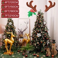 2025 New No dust Christmas Tree 3Ft/4Ft/5Ft/6Ft Metal Frame Xmas Tree Slim Christmas Tree
