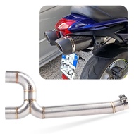 Motorcycle Exhaust  Middle Pipe Link Connect Motorbike Accessories For Yamaha FZ6 FZ6N FZ6S 2004-200