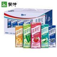 Men Meng Niu Real Fruit Milk Drink 250g Yellow peach strawberry blueberry coconut aloe vera Dessert beverages jelly drinks