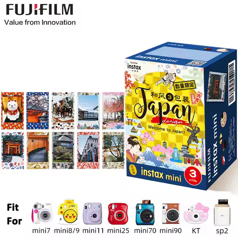 Fuji Instax Mini Japan Film 10-50 Sheets For Fujifillm Instant Mini 12 11, 9, 8, 7sCamera For SP-1/2