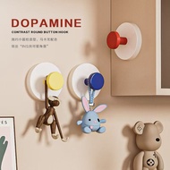 Dopamine Suction Cup Hook Perforation-Free Sticky Door Rear Cap Bathroom Suction Hook Suction Cup Ho