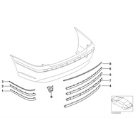 BMW E66 2003-2005y REAR BUMPER COVER/CHROME BUMPER SIDE MOIDING 51127043368/51127043367/51127033489/