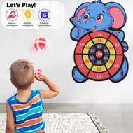 Cute Animals Pattern Dart Board Target Sports Game Toys for Children Over 3 Years Old / Indoor Outdoor Boomerang Target Plate Parent-Child Suction Cup Balls Toy