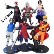 Action Figure Set 6 Naruto Itachi Sasuke Kakashi Gaara PVC Collection