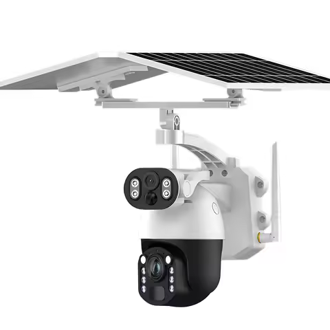 50X Optical Zoom 25W Solar Camera 4G SIM/Wifi 4K Outdoor Surveillance Dual Lens 360 PTZ Security Hum