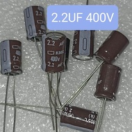 10BUAH ELCO 2.2UF 400V 2.2UF 400VOLT 2.2 UF 400 VOLT 22UF 400 VOLT