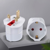 1pcs Fuse Adapter 13A Universal Converter Eu To Uk 3 Pin To 2 Adapter Converter Plug Eu 2pin To Uk 3