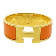 HERMES 金屬Clic Clac H手鐲Orange