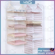 Wardrobe Layered Storage Rack Multi-layer Storage Shelf Clothing Hanging Rack Wardrobe Clothes Hangi