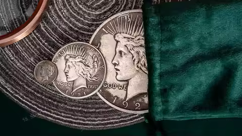 Jumbo Peace Dollar By N2G Magic tricks ( 58 Store Download )