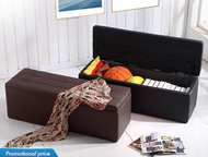 HAPPY  Foldable sofa storage stool leather box good quality rectangle chair 76X38X38