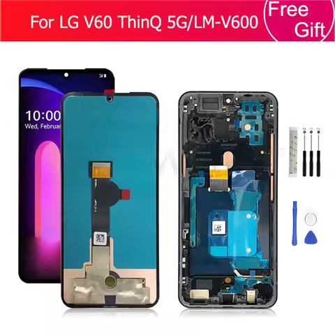 OLED LCD Display 6.8" For LG V60 ThinQ LCD Display For LG V60 ThinQ 5G LCD Display Screen Touch Digi