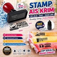 Chomellote Plastic Stamp, Cop Kalis Air, Cop ice cream, Cop Plastik aiskrim, Cop Plastik Waterproof