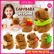 LitteLady Capybara Plushie 21CM Doll Turtle Bee Bag Cute Soft Birthday Gift Charming Toy Empuk Anak 