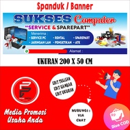 Computer Service Banner / Computer Service Banner / Banner Size 200 x 50 cm