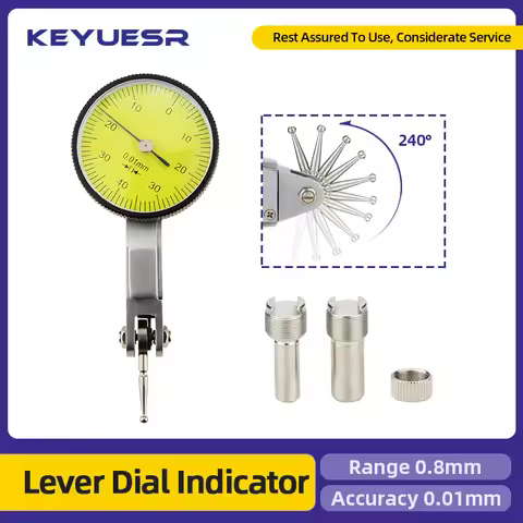 0.8mm Lever Dial Indicator Meter Hour Type Indicator Micrometer Dial Gauge Clock Indicator Precision