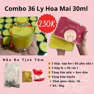 Combo 36 Ly Hoa Mai 30ML - Kèm Văn Khấn Cúng Dường
